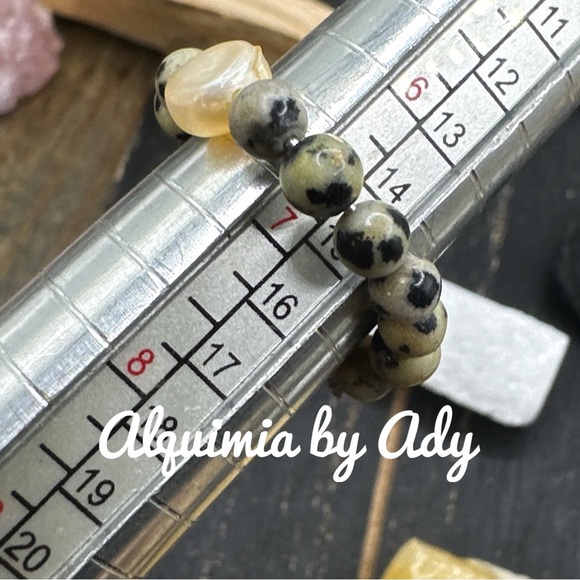 Alquimia by Ady Multicolor Beaded Bracelet Dalmatian Jasper charms - Picture 2 of 2